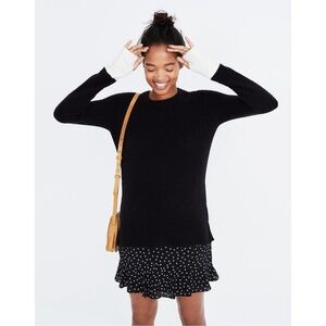 MADEWELL Fremont Pullover Sweater in Black Size XXS